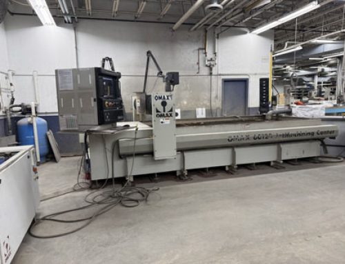 Omax 60120 5’ x 10’ Waterjet, Tilt-A-Jet, Omax 40 HP Pump, 600 lbs Hopper, 2009